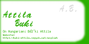 attila buki business card